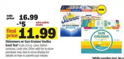 Meijer Skimmers or Sun Cruiser Vodka Iced Tea offer
