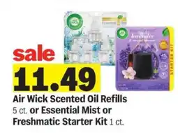 Meijer Air Wick Scented Oil Refills or Essential Mist or Freshmatic Starter Kit offer