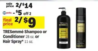 Meijer TRESemmé Shampoo or Conditioner or Hair Spray offer