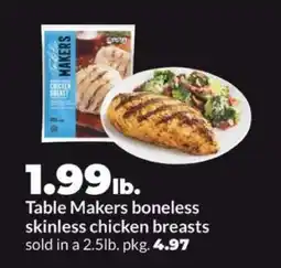 Hy-Vee Table Makers boneless skinless chicken breasts offer