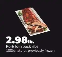 Hy-Vee Pork Loin Back Ribs offer