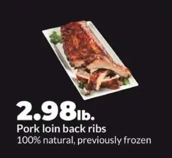 Hy-Vee Pork Loin Back Ribs offer