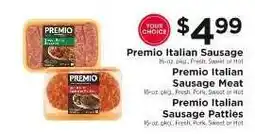 ShopRite Premio Italian Sausage offer