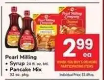 Safeway Pearl Milling Syrup & Pancake Mix offer