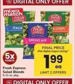 Safeway Fresh Express Salad Blends offer