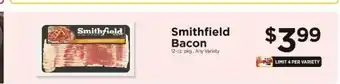 ShopRite Smithfield Bacon offer