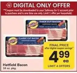 Safeway Hatfield Bacon offer