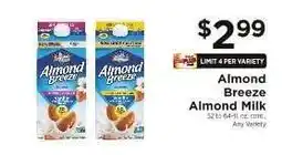 ShopRite Almond Breeze Almond Milk offer