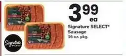 Safeway Signature SELECT Sausage offer