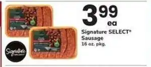 Safeway Signature SELECT Sausage offer