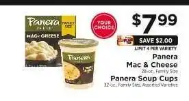 ShopRite Panera Mac & Cheese / Panera Soup Cups offer