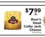 ShopRite Boar's Head Colby Jack Cheese offer