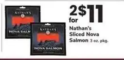 Safeway Nathan's Sliced Nova Salmon offer