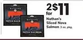 Safeway Nathan's Sliced Nova Salmon offer