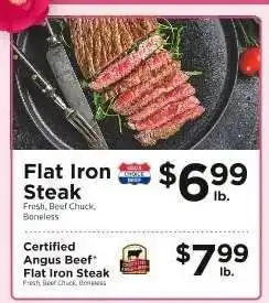 ShopRite Flat Iron Steak offer