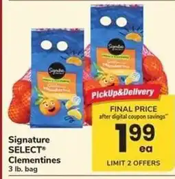 Safeway Signature SELECT Clementines offer