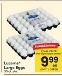 Safeway Lucerne Large Eggs offer