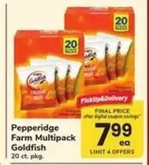 Safeway Pepperidge Farm Multipack Goldfish offer