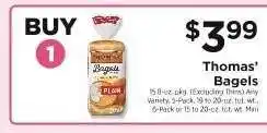 ShopRite Thomas' Bagels offer