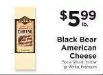 ShopRite Black Bear American Cheese offer