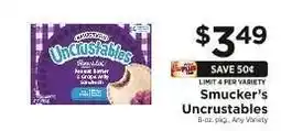 ShopRite Smucker's Uncrustables offer