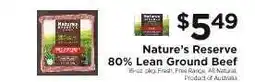 ShopRite Nature's Reserve 80% Lean Ground Beef offer