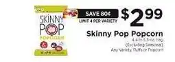 ShopRite Skinny Pop Popcorn offer