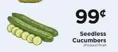 ShopRite Seedless Cucumbers offer
