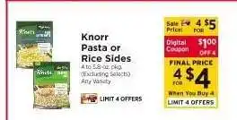 ShopRite Knorr Pasta or Rice Sides offer