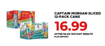 Hy-Vee Captain Morgan Sliced 12-Pack Cans offer