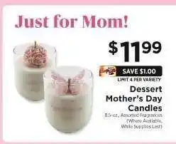 ShopRite Dessert Mother's Day Candles offer