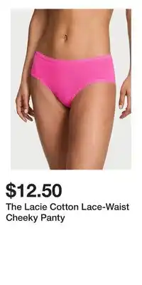 Victoria's Secret The Lacie Cotton Lace-Waist Cheeky Panty offer