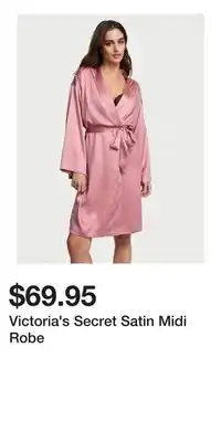 Victoria's Secret Victoria's Secret Satin Midi Robe offer