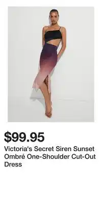 Victoria's Secret Victoria's Secret Siren Sunset Ombré One-Shoulder Cut-Out Dress offer