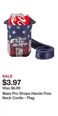 Cabela's Bass Pro Shops Hands Free Neck Coolie - Flag offer