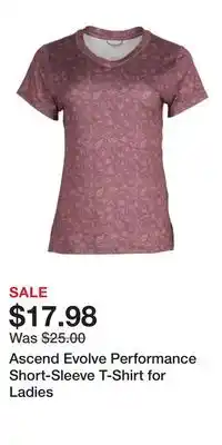 Cabela's Ascend Evolve Performance Short-Sleeve T-Shirt for Ladies offer