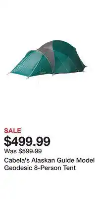 Cabela's Cabela's Alaskan Guide Model Geodesic 8-Person Tent offer