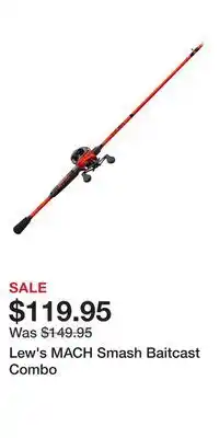 Cabela's Lew's MACH Smash Baitcast Combo offer