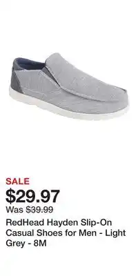 Cabela's RedHead Hayden Slip-On Casual Shoes for Men - Light Grey - 8M offer
