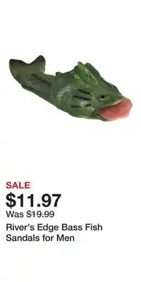 Cabela's River's Edge Bass Fish Sandals for Men offer