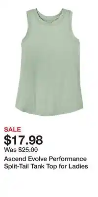 Cabela's Ascend Evolve Performance Split-Tail Tank Top for Ladies offer