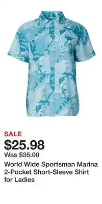 Cabela's World Wide Sportsman Marina 2-Pocket Short-Sleeve Shirt for Ladies offer
