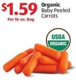 Aldi Organic Baby Peeled Carrots offer