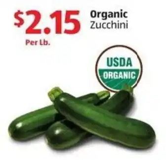 Aldi Organic Zucchini offer