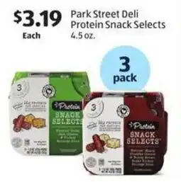 Aldi Park street deli protein snack selects offer