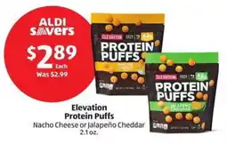 Aldi Elevation protein puffs offer