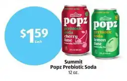 Aldi Summit popz prebiotic soda offer