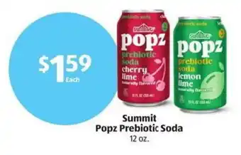 Aldi Summit popz prebiotic soda offer