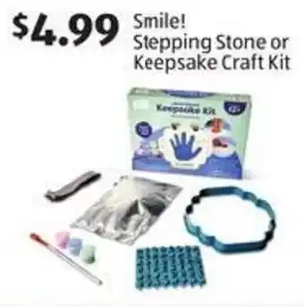 Aldi Smile! stepping stone or keepsake craft kit offer