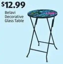 Aldi Belavi decorative glass table offer